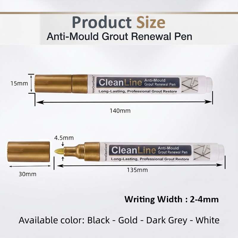 HiFiveGo™ CleanLine Anti-Mould Grout Renewal Pen