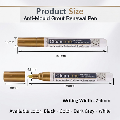 HiFiveGo™ CleanLine Anti-Mould Grout Renewal Pen