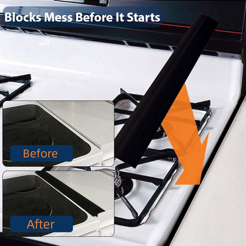 HandyFidgetGround™ CookGap Trim-to-Fit Silicone Stove Filler