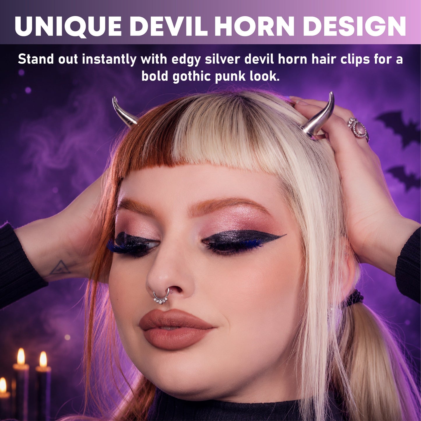 HiFiveGo™ DarkCharm Devil Horn Clips