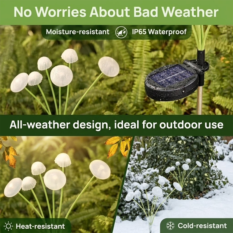HiFiveGo™ FairyGlow Solar Mushroom Pest Repeller