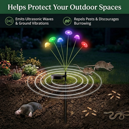 HiFiveGo™ FairyGlow Solar Mushroom Pest Repeller