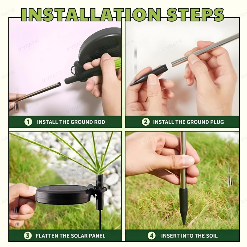 HiFiveGo™ FairyGlow Solar Mushroom Pest Repeller