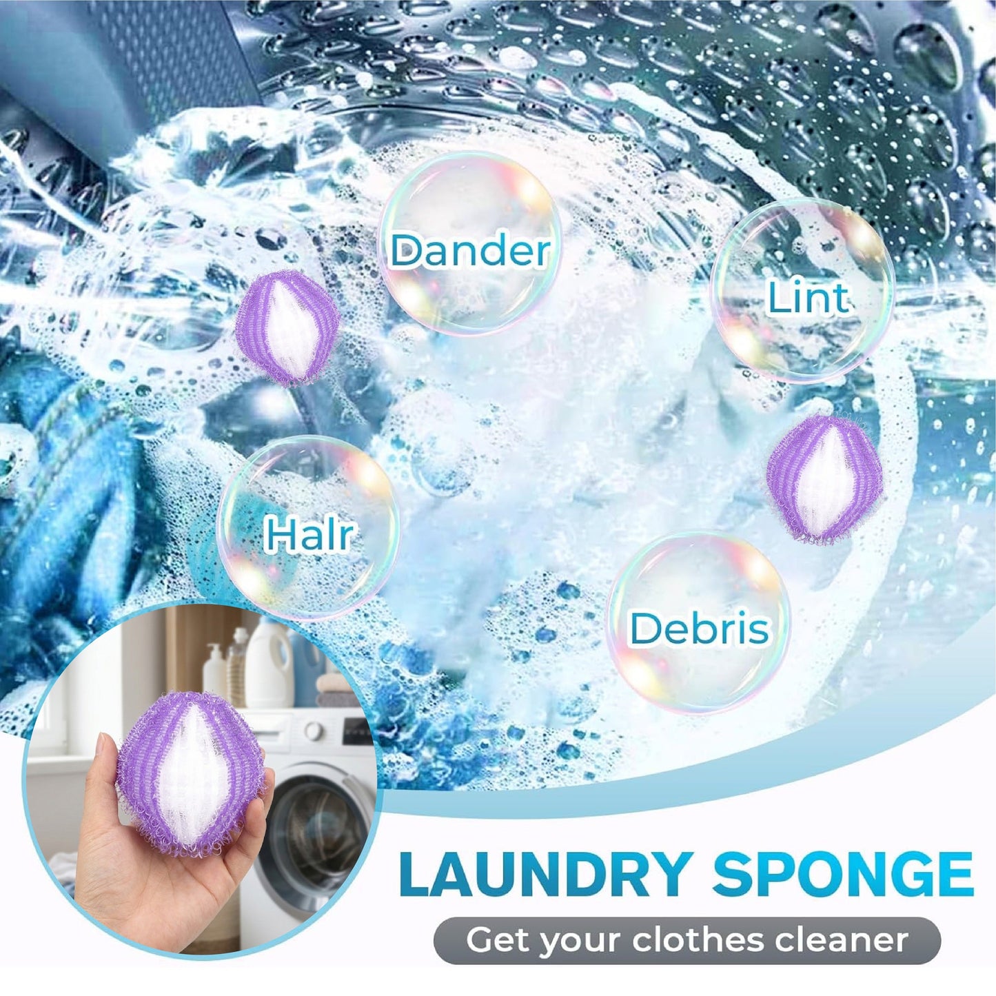 👍 HandyFidgetGround™ FurLift Pet Hair Remover Cleaning Balls