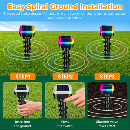 HiFiveGo™ GardenShield RGB Ultrasonic Pest Repeller