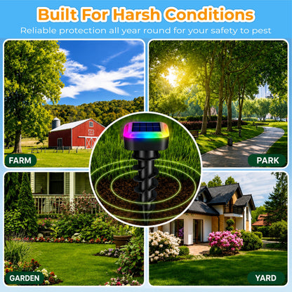HiFiveGo™ GardenShield RGB Ultrasonic Pest Repeller