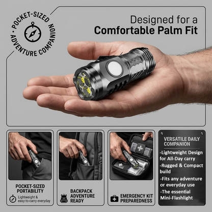 HiFiveGo™ MaxGlow Super Bright Mini Flashlight