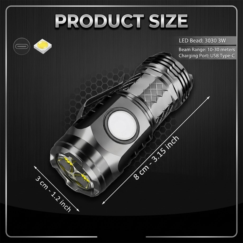 HiFiveGo™ MaxGlow Super Bright Mini Flashlight