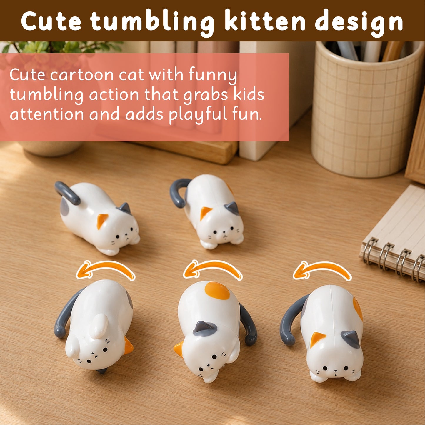 HiFiveGo™ MeowFlip Wind-Up Cat Toy