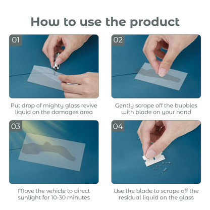 👍 HandyFidgetGround™ Mighty Glass Revive Windshield Repair Kit