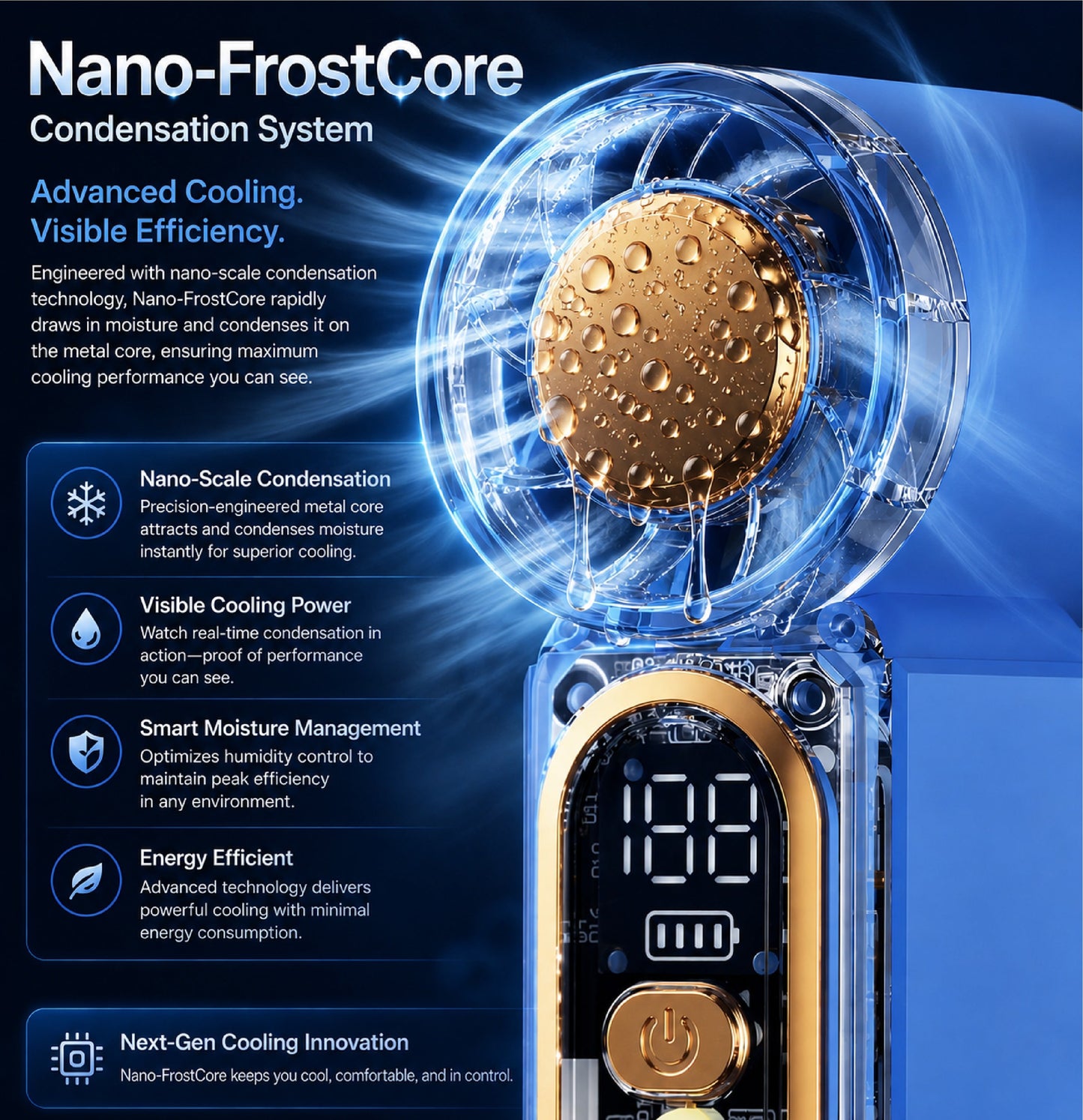 HiFiveGo™ Nano-FrostCore Turbo Mini Fan