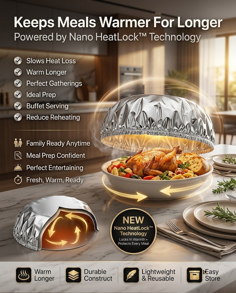 HiFiveGo™ Nano-HeatLock Aluminum Food Covers
