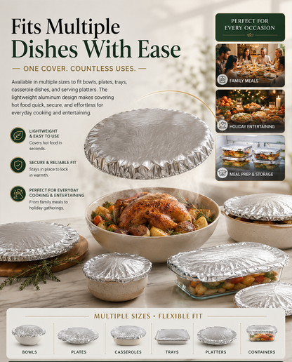 HiFiveGo™ Nano-HeatLock Aluminum Food Covers
