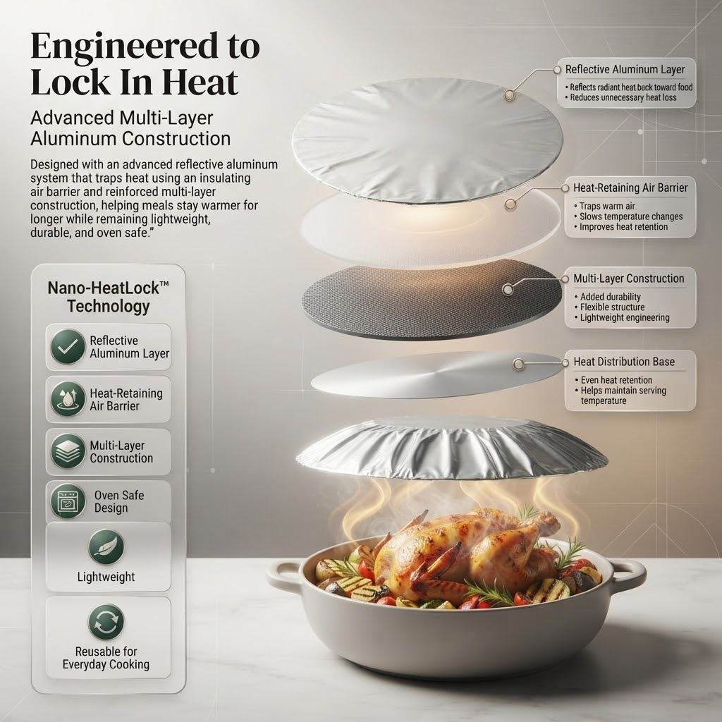 HiFiveGo™ Nano-HeatLock Aluminum Food Covers