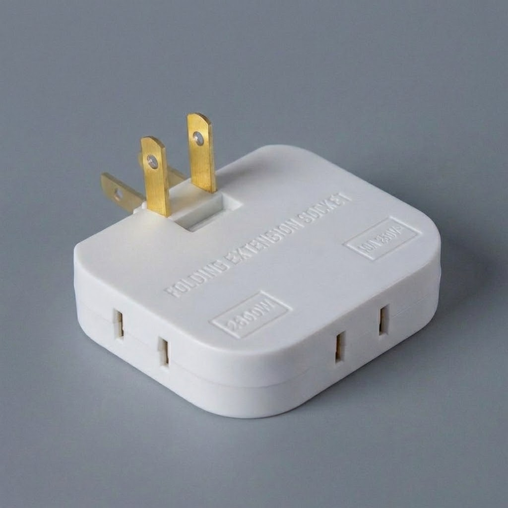 HandyFidgetGround™ PlugTurn Rotating Outlet Wall Adapter