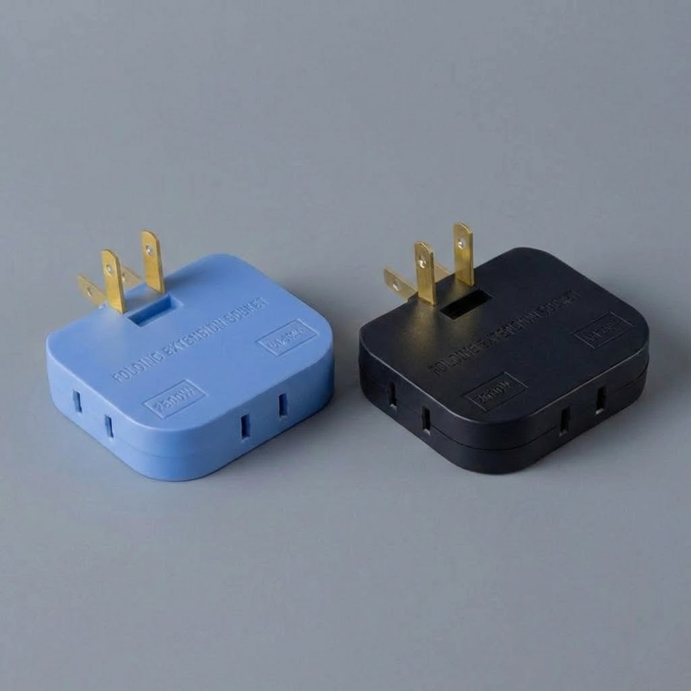 HandyFidgetGround™ PlugTurn Rotating Outlet Wall Adapter