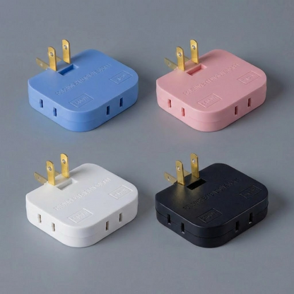 HandyFidgetGround™ PlugTurn Rotating Outlet Wall Adapter