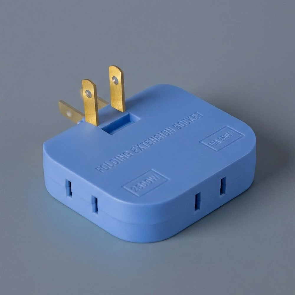 HandyFidgetGround™ PlugTurn Rotating Outlet Wall Adapter