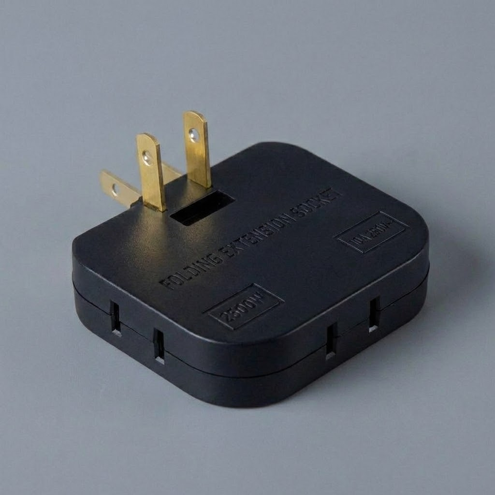 HandyFidgetGround™ PlugTurn Rotating Outlet Wall Adapter