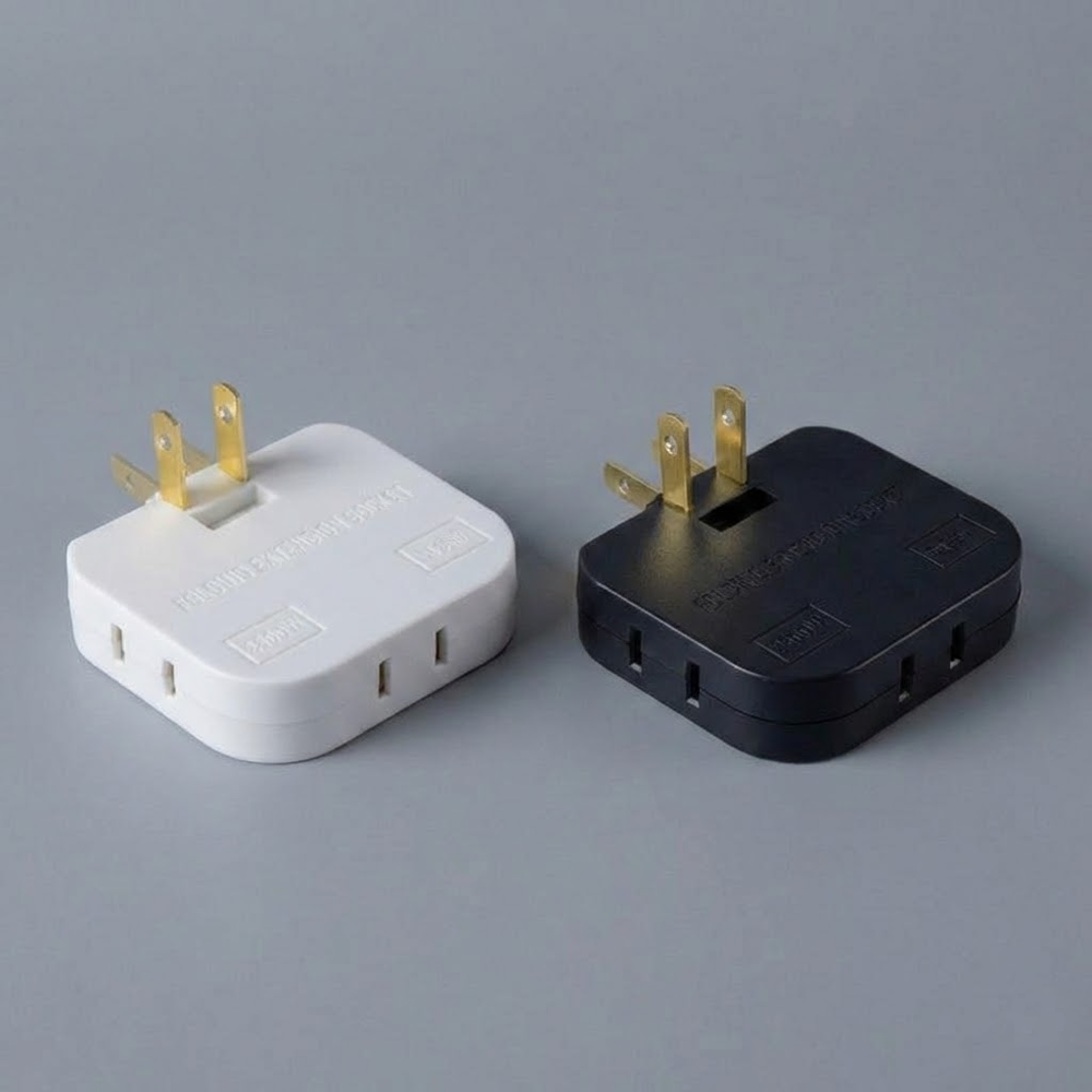 HandyFidgetGround™ PlugTurn Rotating Outlet Wall Adapter