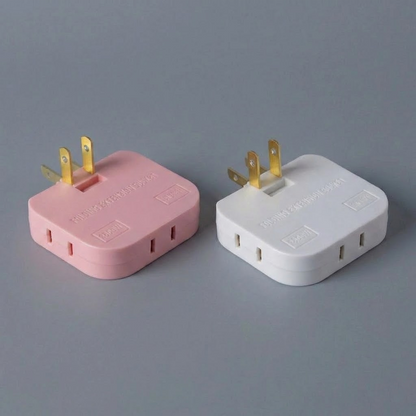 HandyFidgetGround™ PlugTurn Rotating Outlet Wall Adapter