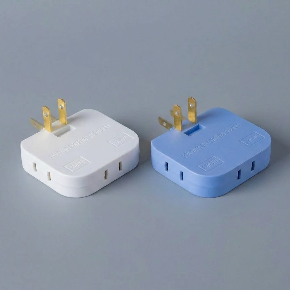 HandyFidgetGround™ PlugTurn Rotating Outlet Wall Adapter
