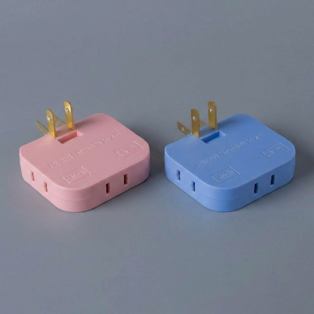 HandyFidgetGround™ PlugTurn Rotating Outlet Wall Adapter