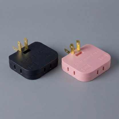HandyFidgetGround™ PlugTurn Rotating Outlet Wall Adapter