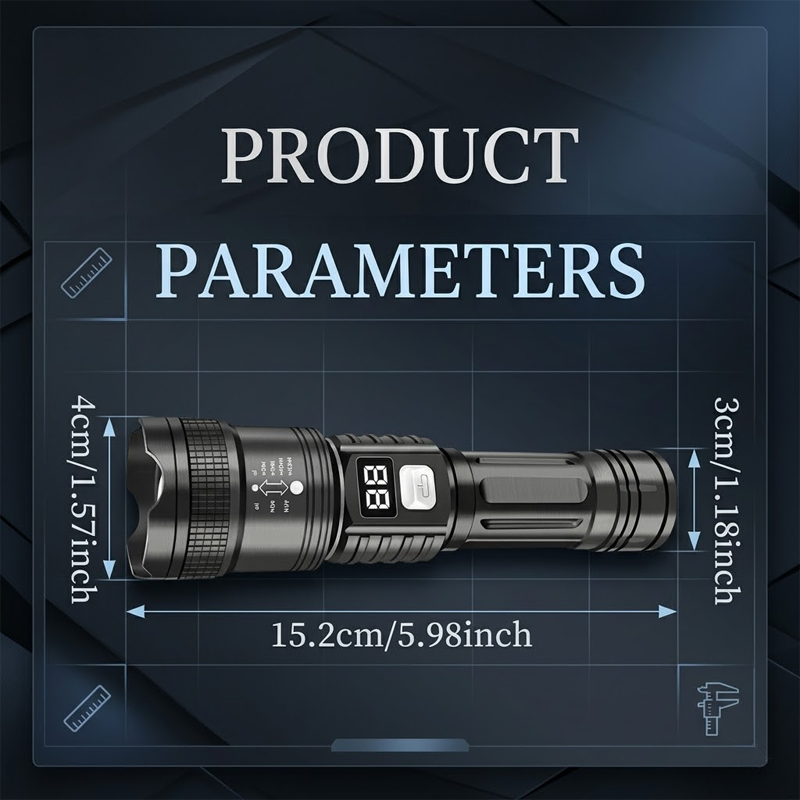 HiFiveGo™ PowerPro Super Bright Tactical Flashlight