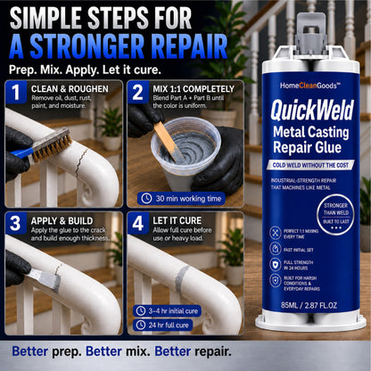 HiFiveGo™ QuickWeld Metal Casting Repair Glue