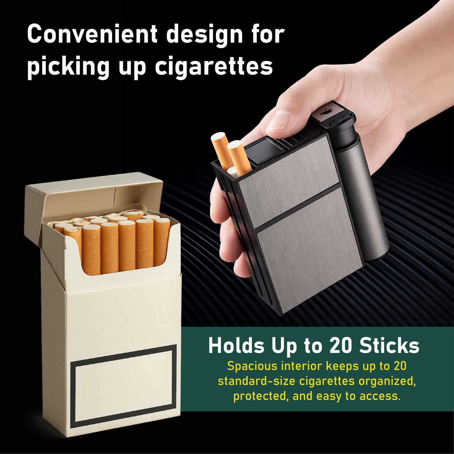 HandyFidgetGround™ SmokeMate Tight Seal Storage & Lighter Case