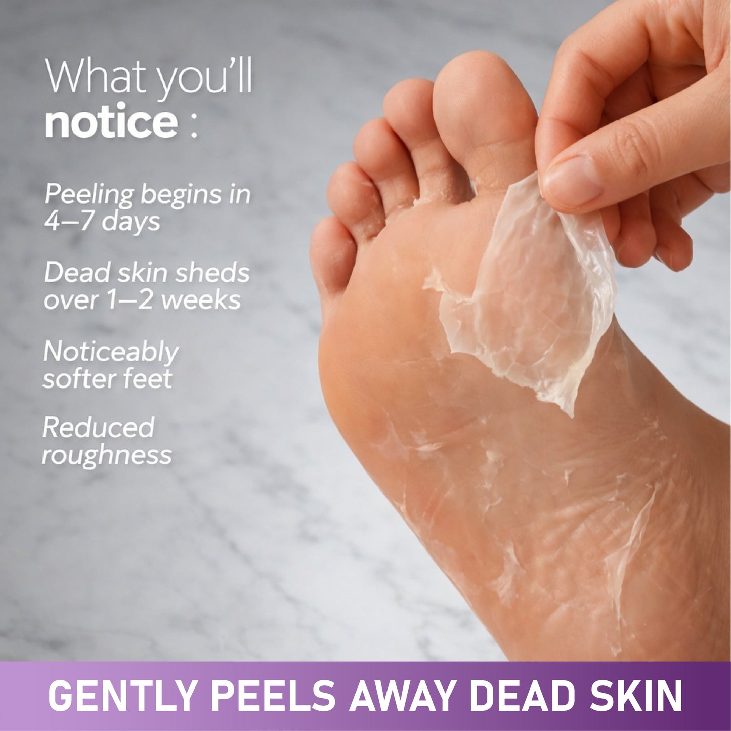 HandyFidgetGround™ SmoothStep Exfoliating Foot Peel Mask Sock