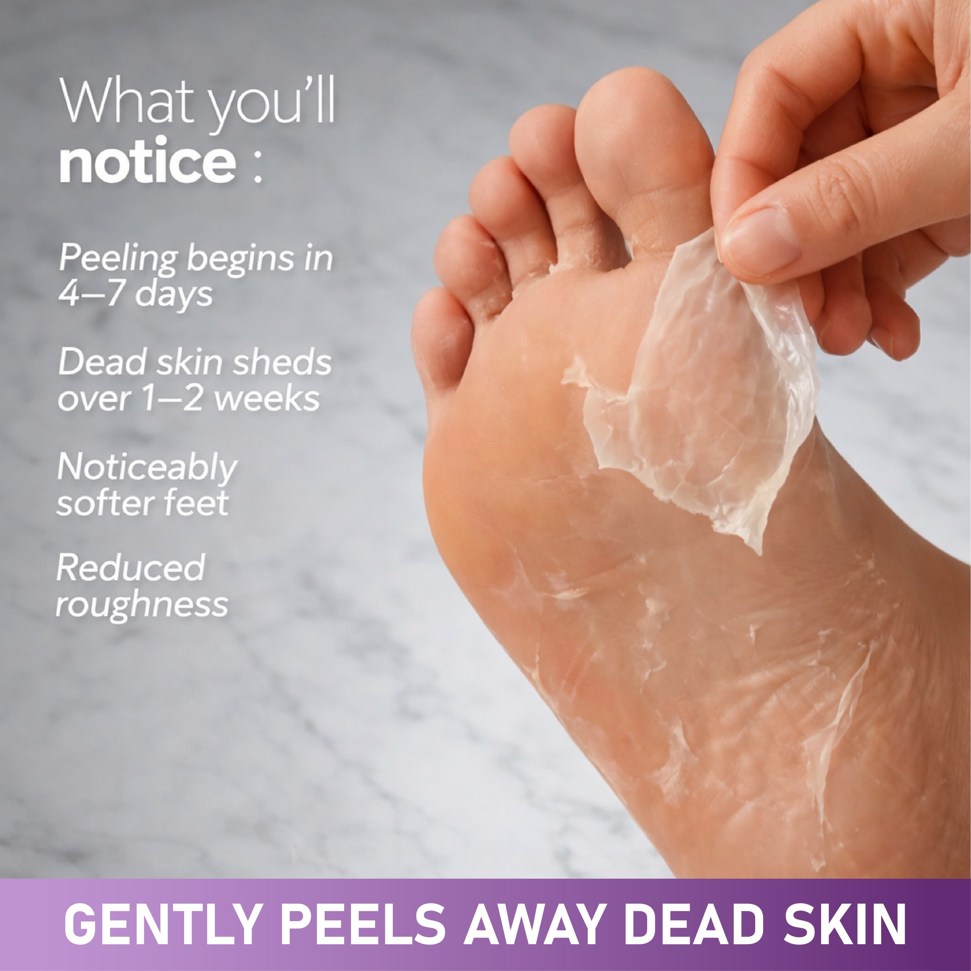 HandyFidgetGround™ SmoothStep Exfoliating Foot Peel Mask Sock