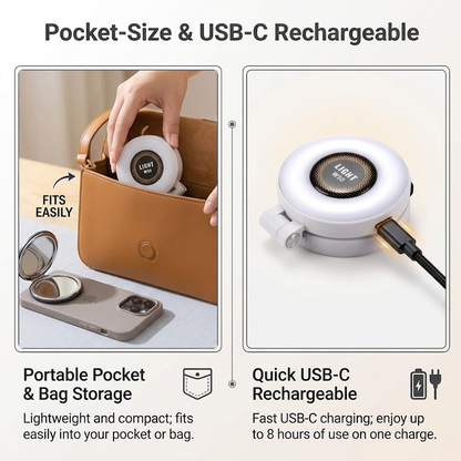 HiFiveGo™ SnapGlow Magnetic Fill Light Phone Stand