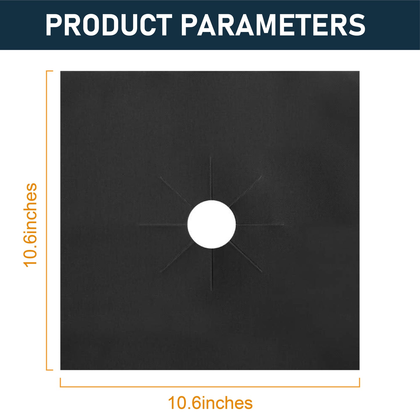 HandyFidgetGround™ SpillShield Non-Stick Stove Burner Covers