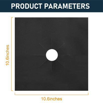 HandyFidgetGround™ SpillShield Non-Stick Stove Burner Covers