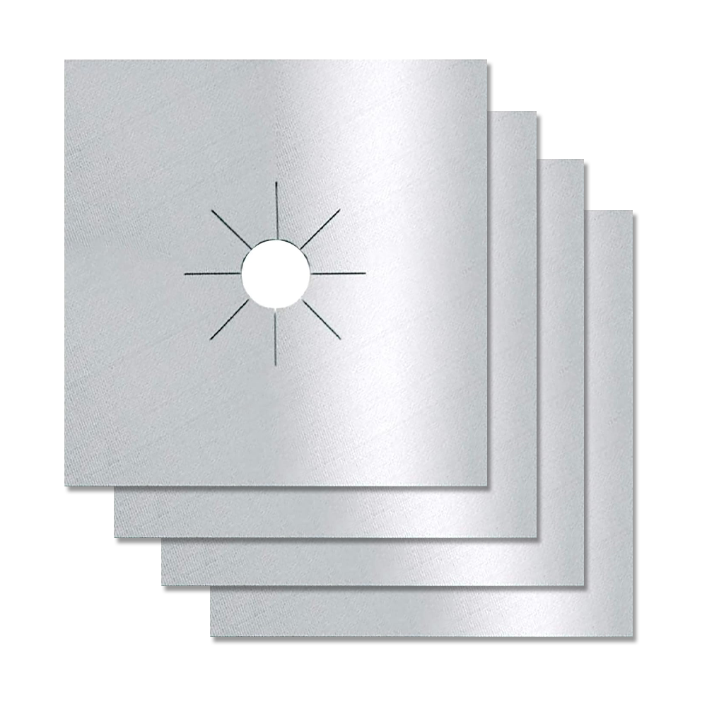 HandyFidgetGround™ SpillShield Non-Stick Stove Burner Covers