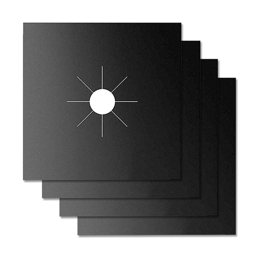 HandyFidgetGround™ SpillShield Non-Stick Stove Burner Covers