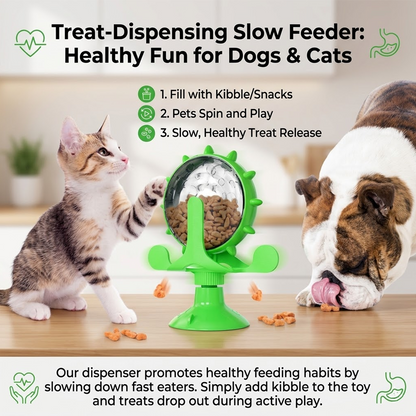 HiFiveGo™ SpinTreat Interactive Pet Feeder