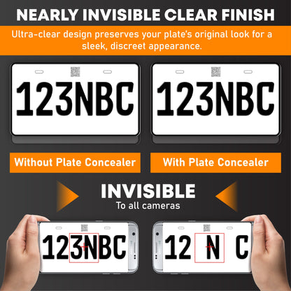 HiFiveGo™ StealthGuard License Plate Protector Sticker