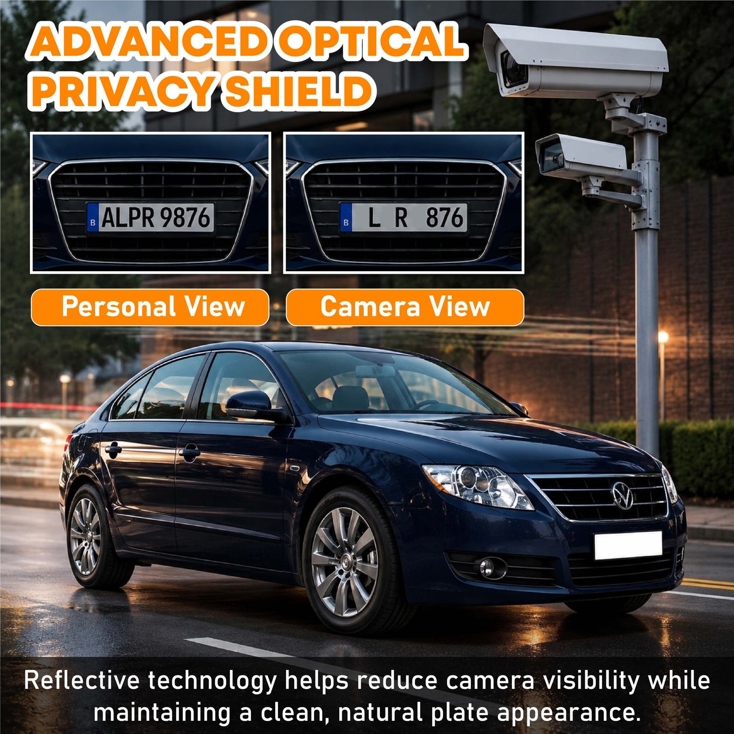 HiFiveGo™ StealthGuard License Plate Protector Sticker