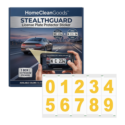 HiFiveGo™ StealthGuard License Plate Protector Sticker