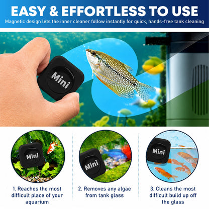 HiFiveGo™ TankClean Mini Magnetic Aquarium Cleaner
