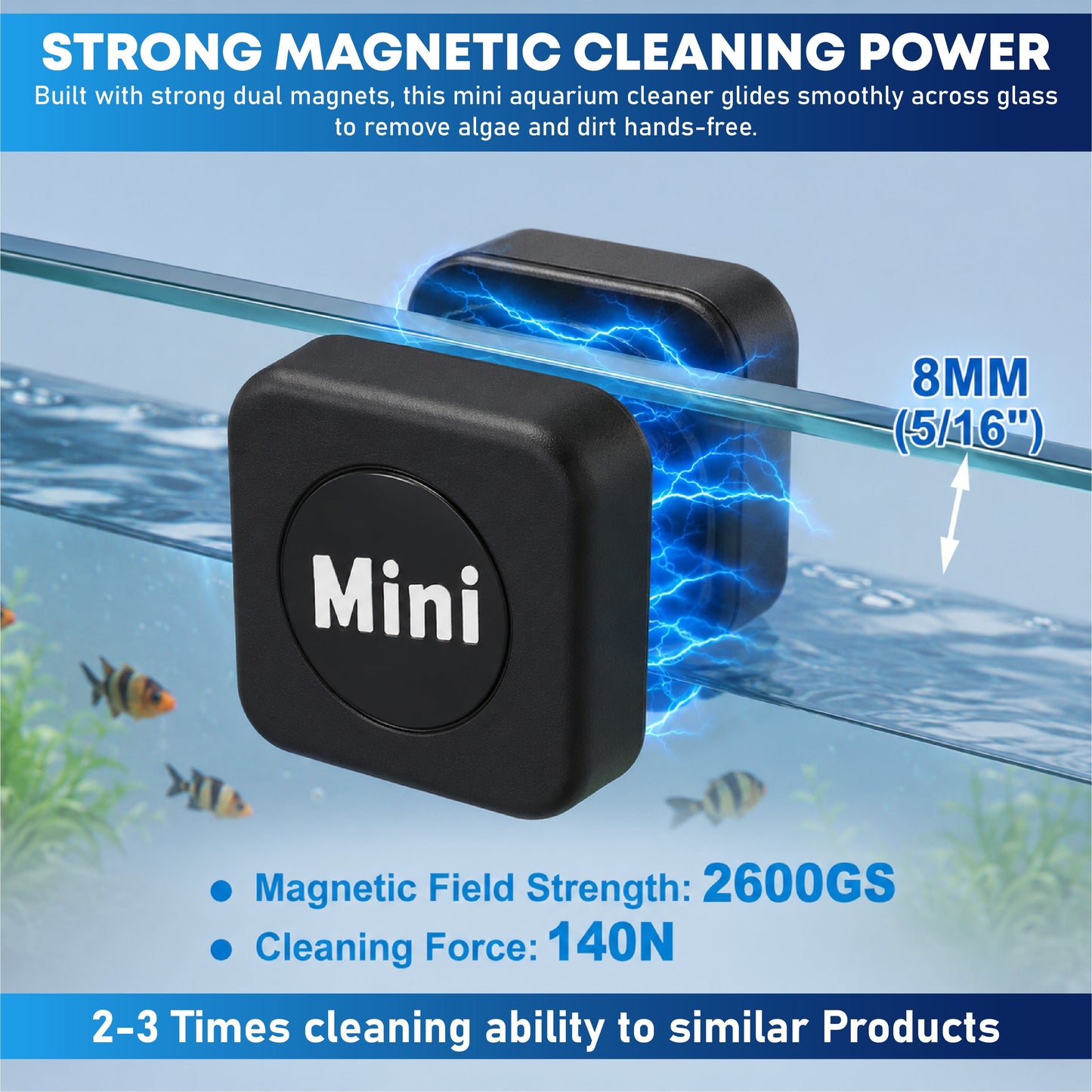 HiFiveGo™ TankClean Mini Magnetic Aquarium Cleaner