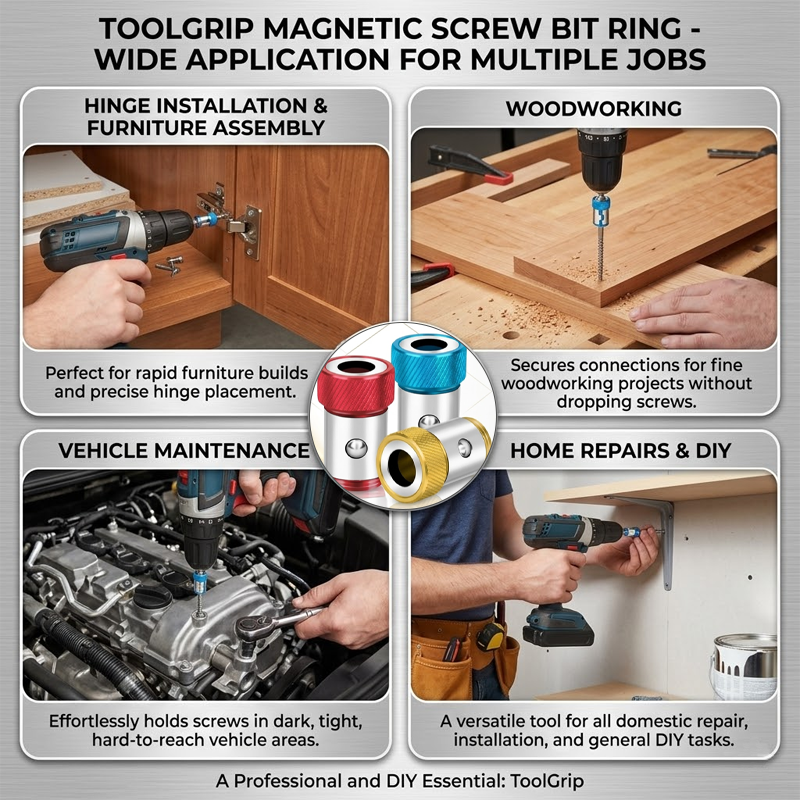 HiFiveGo™ ToolGrip Magnetic Screw Bit Ring