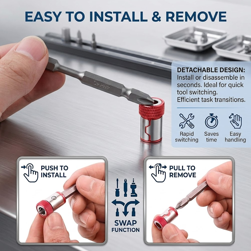 HiFiveGo™ ToolGrip Magnetic Screw Bit Ring