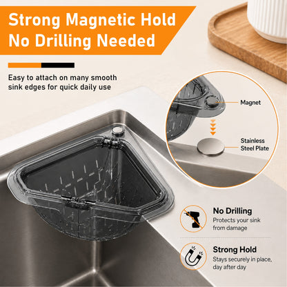 HiFiveGo™ TwistDrain Magnetic Triangle Sink Strainer