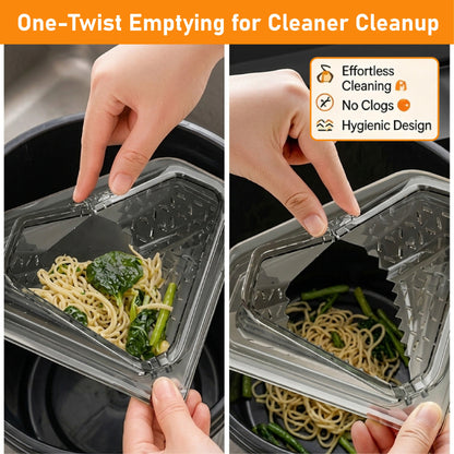 HiFiveGo™ TwistDrain Magnetic Triangle Sink Strainer
