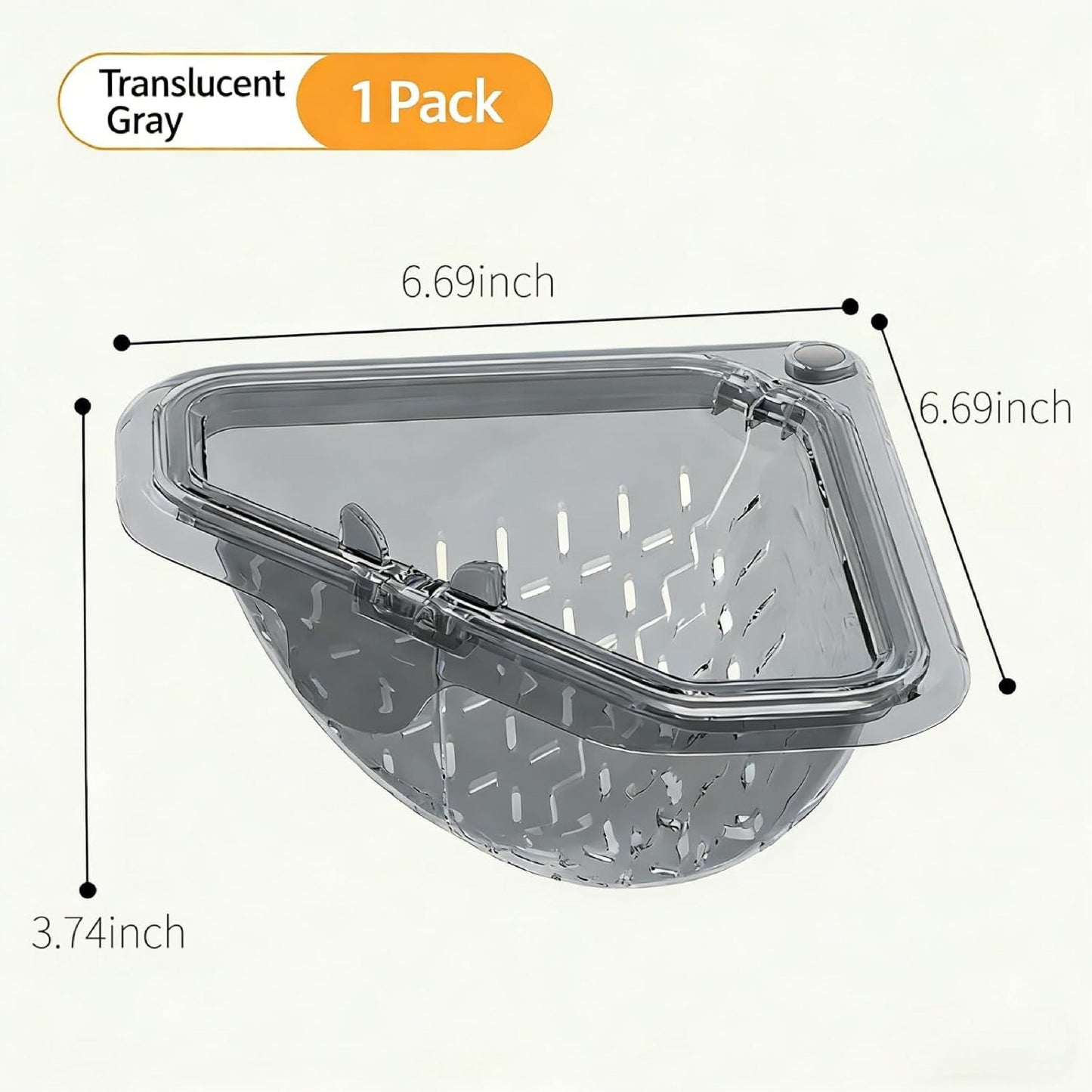HiFiveGo™ TwistDrain Magnetic Triangle Sink Strainer