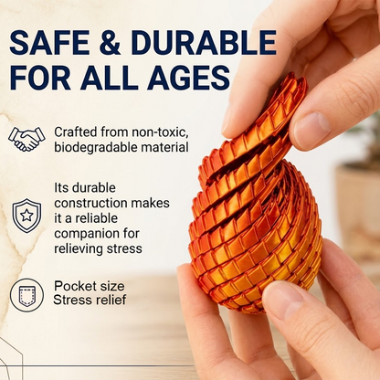 HiFiveGo™ TwistScale 3D Print Dragon Egg Fidget Toy